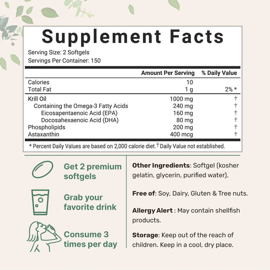 Micro Ingredients Antarctic Krill Oil Supplement