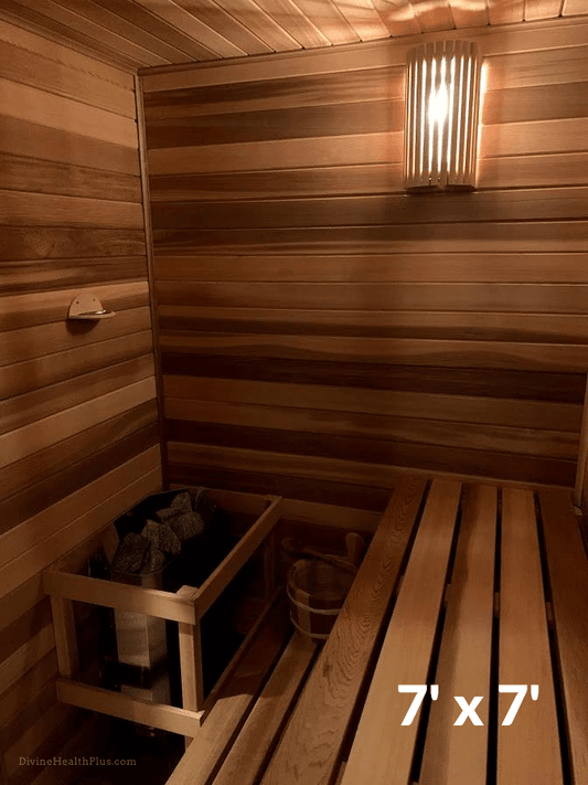 HOMECRAFT™ 7' x 7' DIY Wood Home Sauna Kit