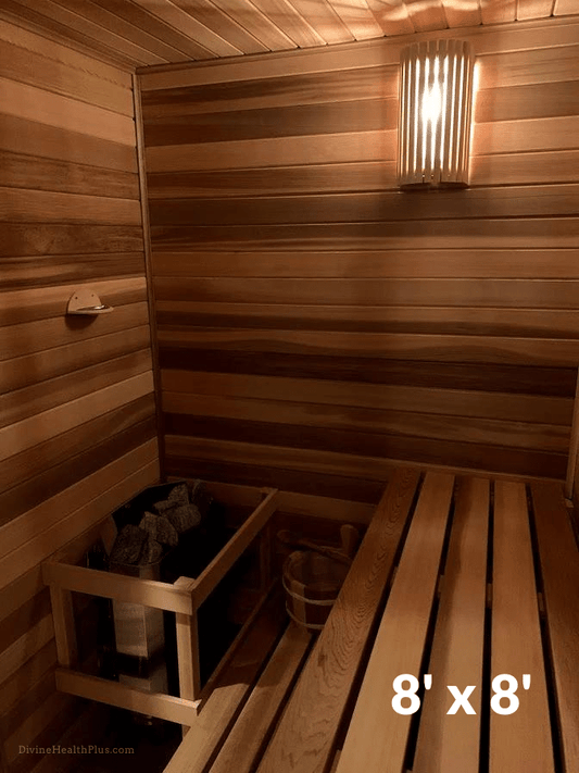 HOMECRAFT™ 8' x 8' DIY Wood Home Sauna Kit