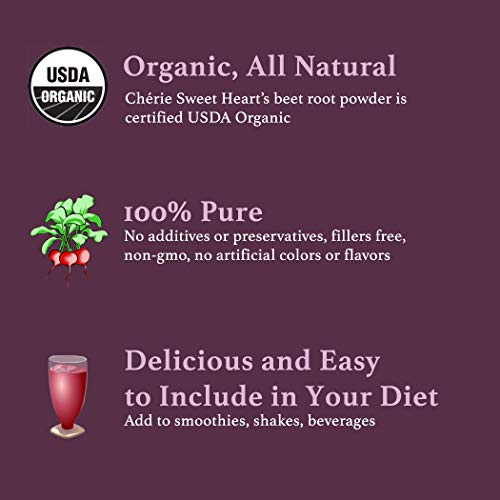 Chérie Sweet Heart Organic Beet Root Powder 1 LB